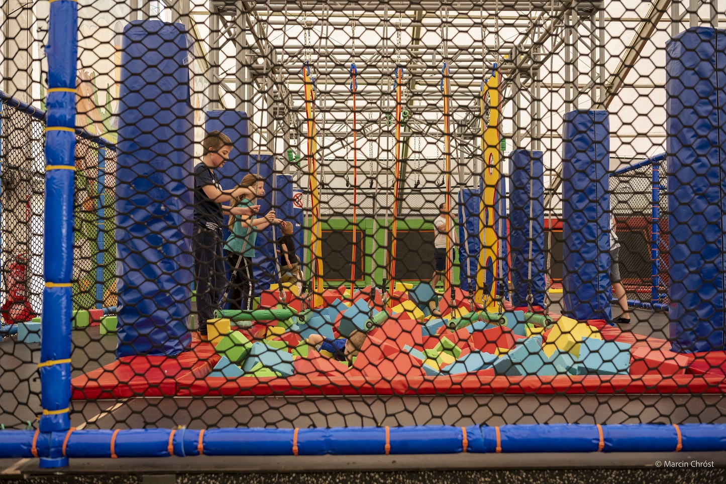 Tor przeszkód Ninja Trampoliny